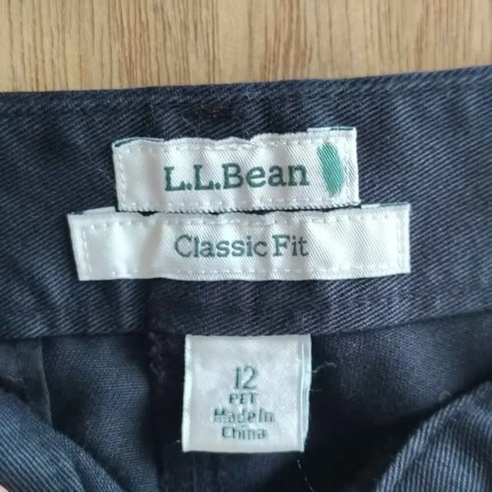 L.L.Bean Twill Pants Size 12 Petite Classic Fit NWT New